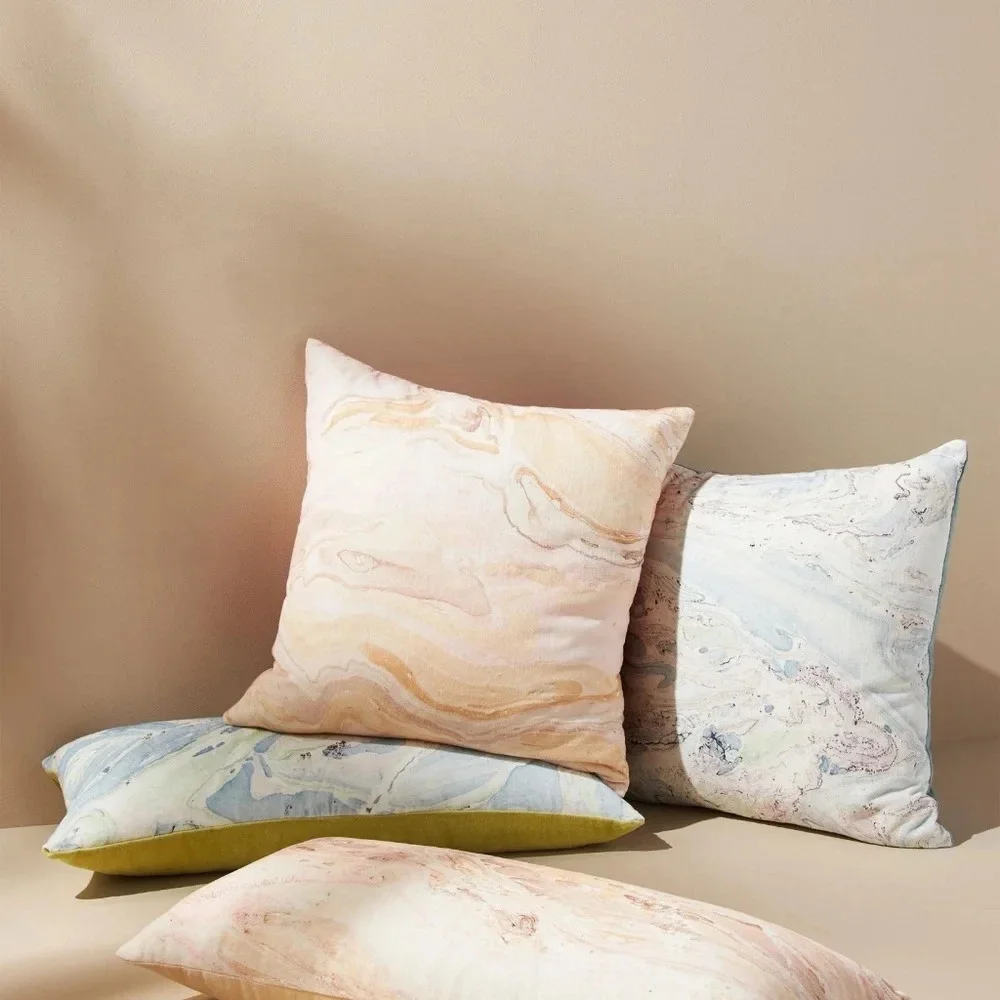 NWT Anthropologie Marbled Zooey Pillow